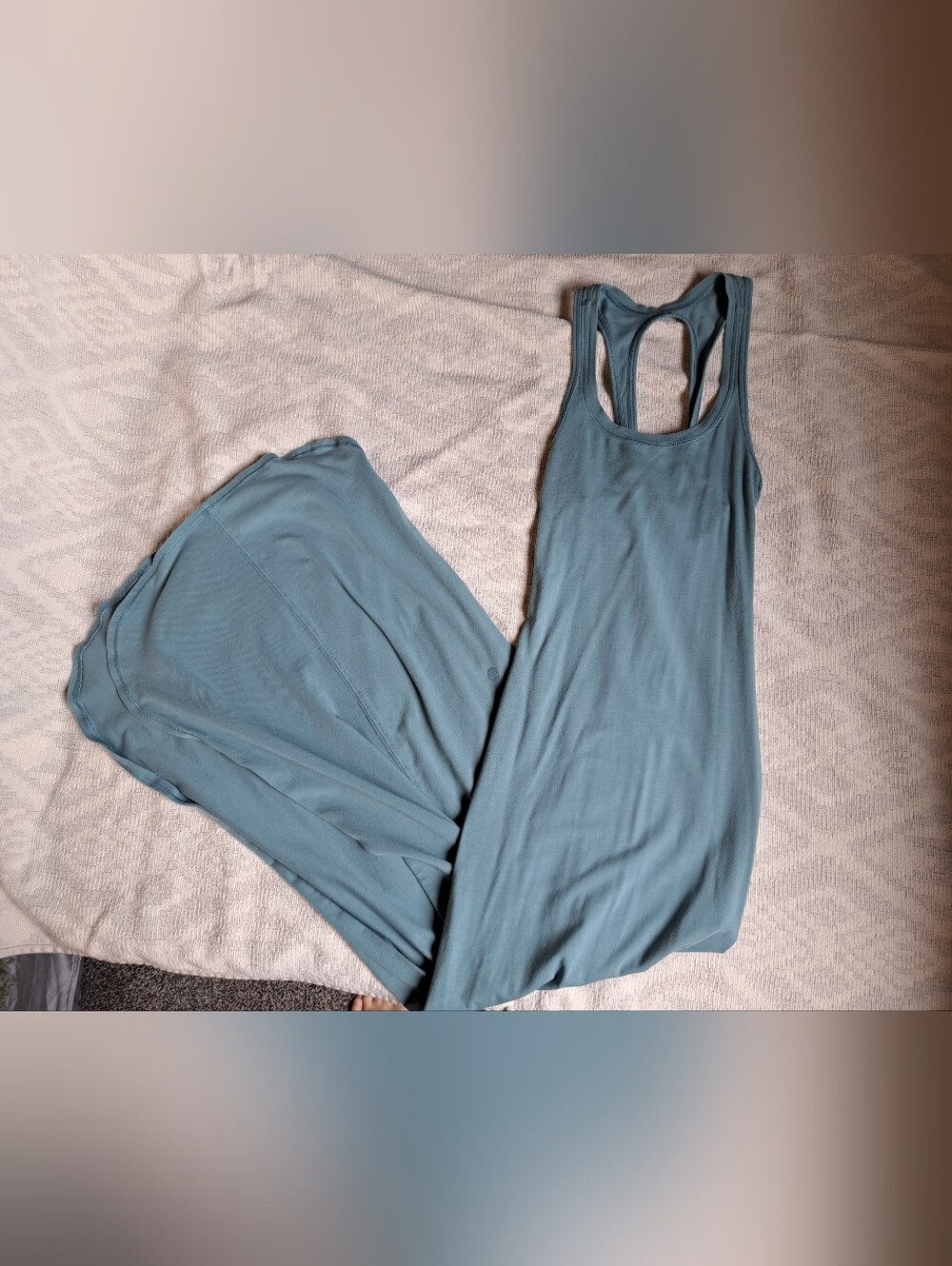 Sleeveless Lululemon Dusty Blue Maxi Dress - Elegant Everyday Style